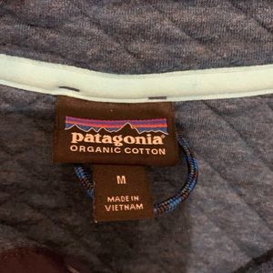 Blue Patagonia quilted pullover